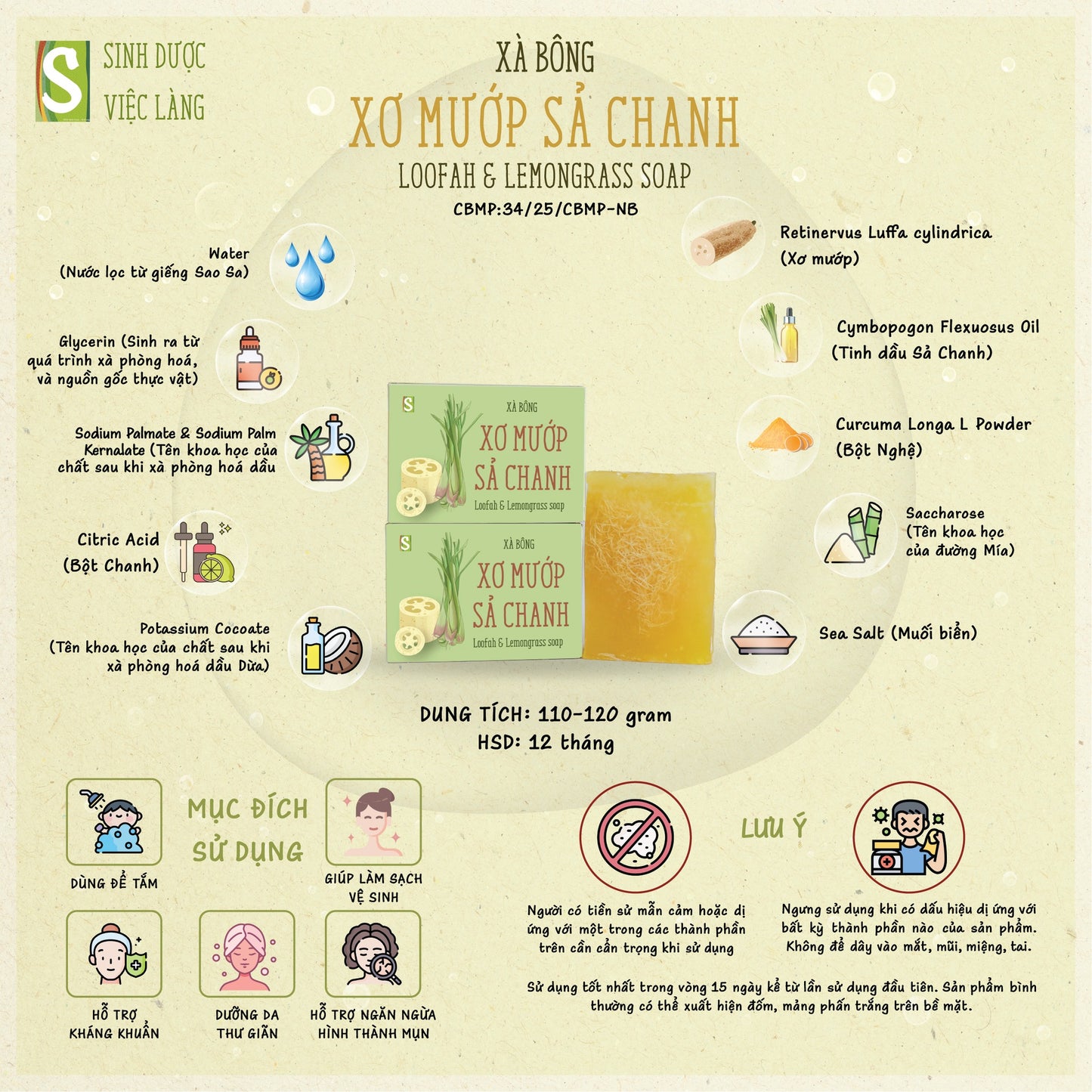 Loofah & Peppermint Herbal Soap