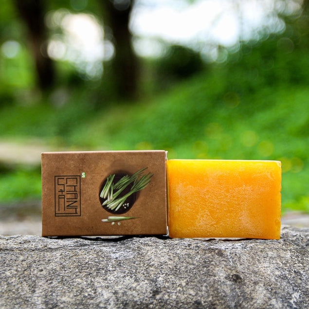 Herbal Soap Combo – Perilla Soap & Loofah Lemongrass Soap (2 Bars)